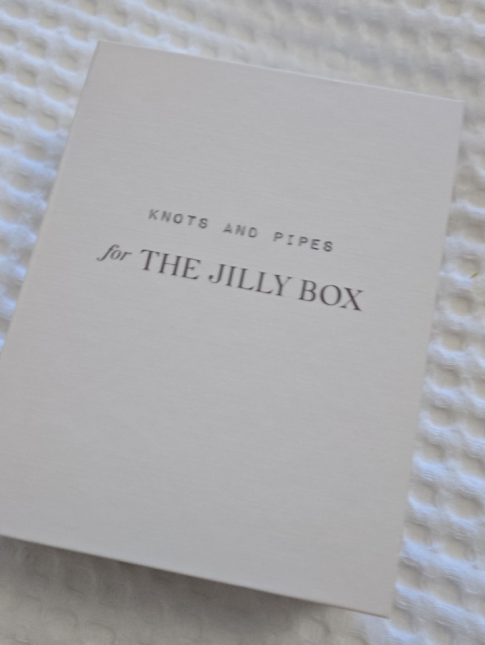 Knots and Pipes Pearl Necklace for THE JILLY BOX